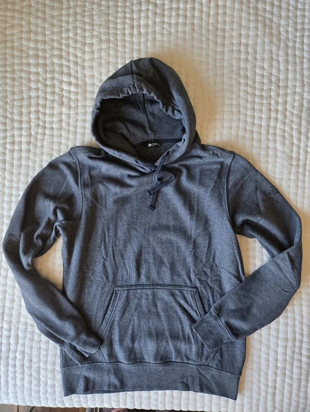 Men's North Face Hoodie- Charcoal Navy Size Small